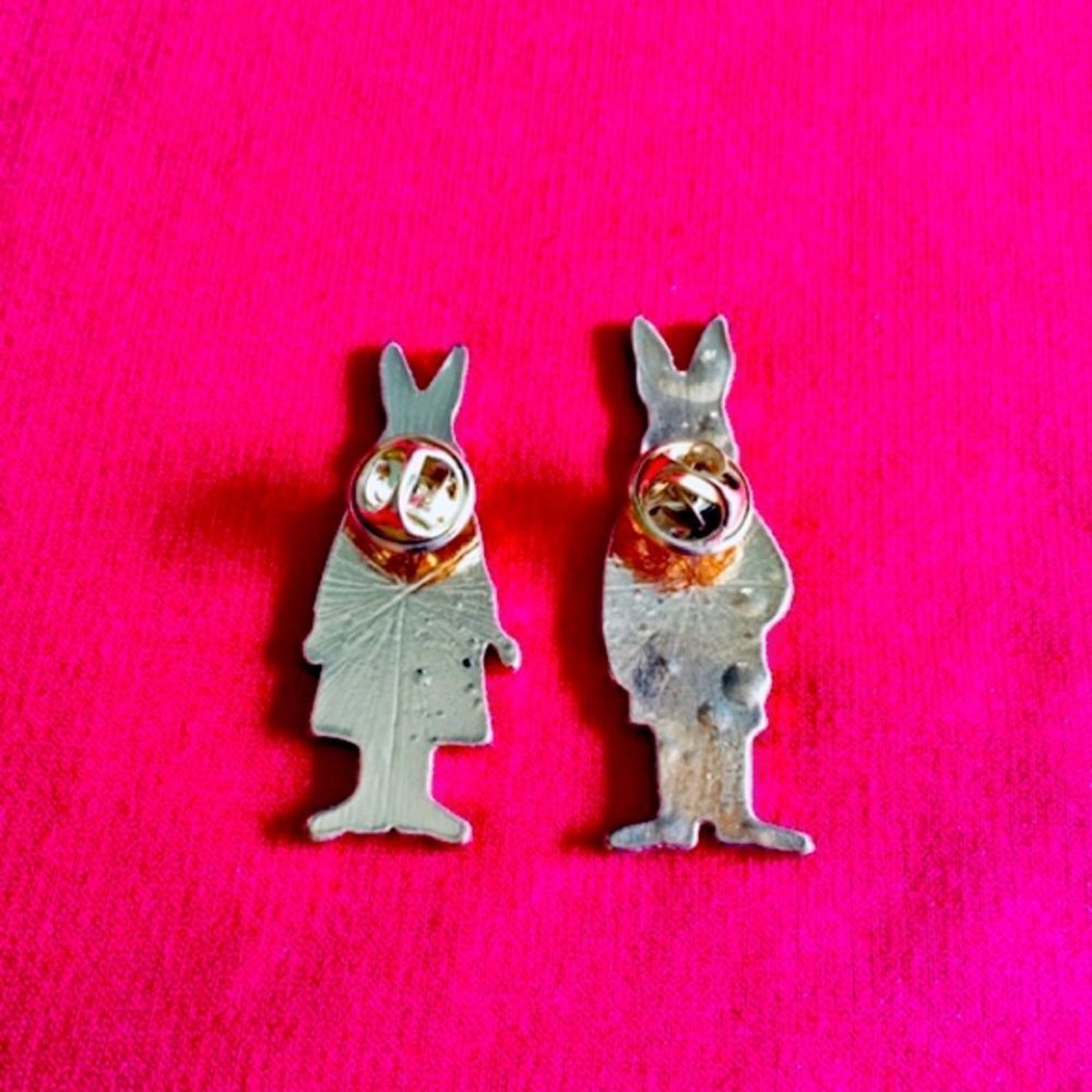 Enamel Rabbit 🐰 Brooches Pin Set - Picture 3 of 11